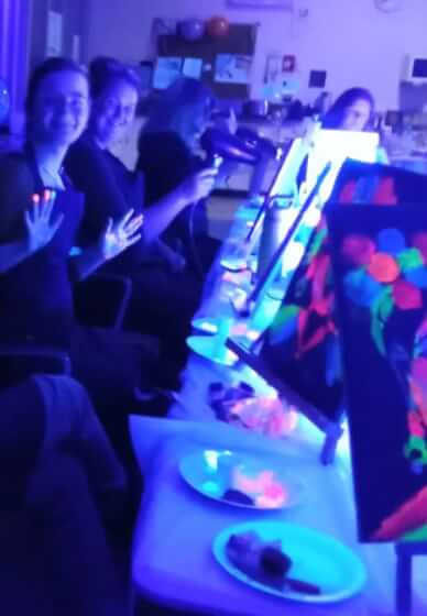 Starry Night Dragonfly Glow in the Dark Paint, Sip &Sky Tour