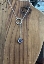 Sterling Silver Threader Necklace Class: Sea Glass Setting