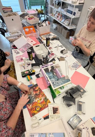 Stick N Sip Class: Cassette Collage Mixtape Case