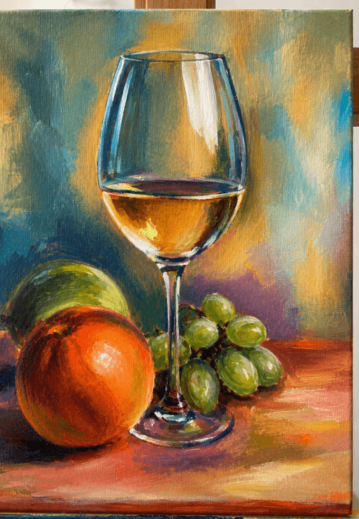 Still Life with Wine and Fruit