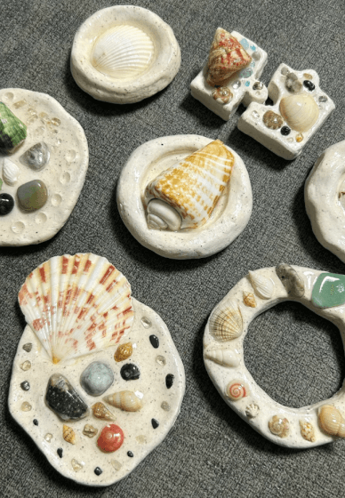 Stone and Shell Sculpture Magnet Class (Open Studio)