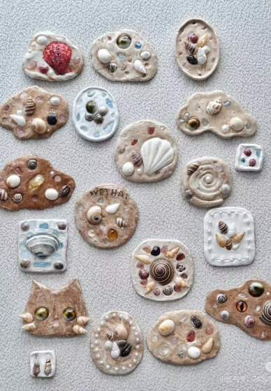 Stone and Shell Sculpture Magnet Class