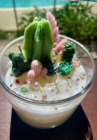 Succulent and Cactus Candle Bowl Workshop