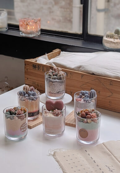Succulent and Cactus Container Candle Workshop