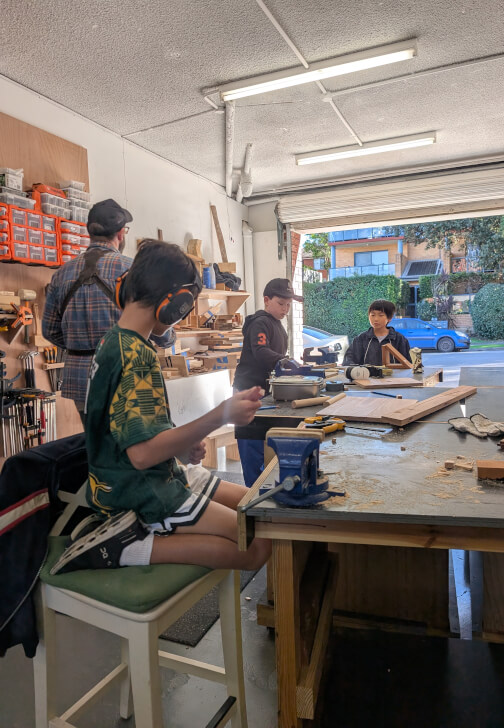 Sunday Kids and Teens Woodworking Workshop