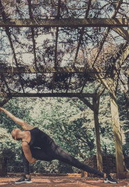 Sunrise Yoga Class in the Flower Patch