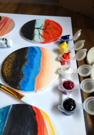 Sunset Dream Ceramic Coaster Kit