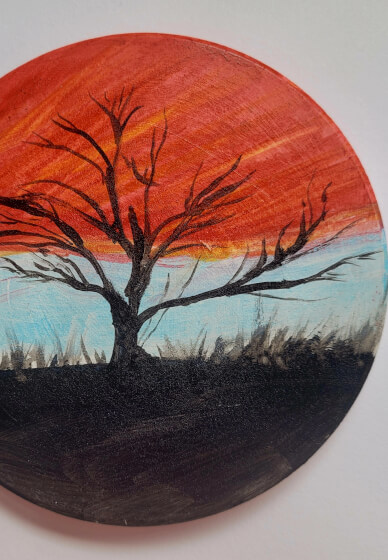 Sunset Dream Ceramic Coaster Kit