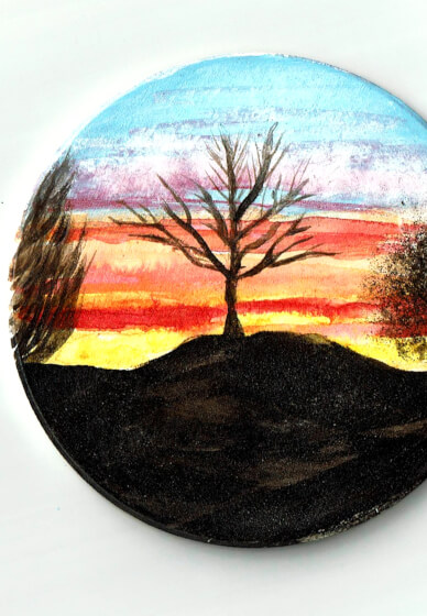 Sunset Dream Ceramic Coaster Kit