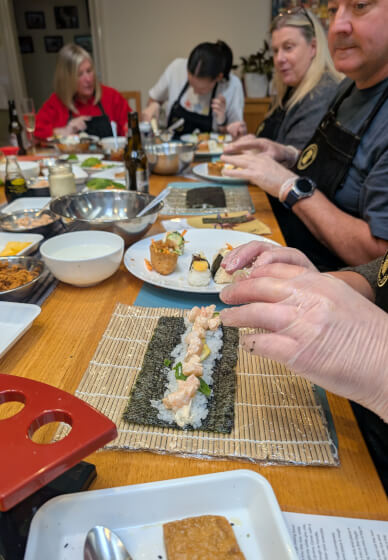 Sushi Making Class for Private Groups