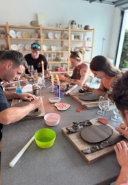 Beginner's Sushi Set Pottery Class with Bento