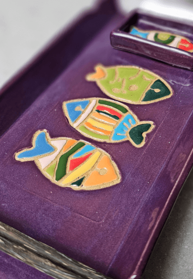 Sushi Stencil Platter - Pottery Workshop