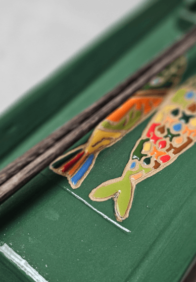 Sushi Stencil Platter - Pottery Workshop