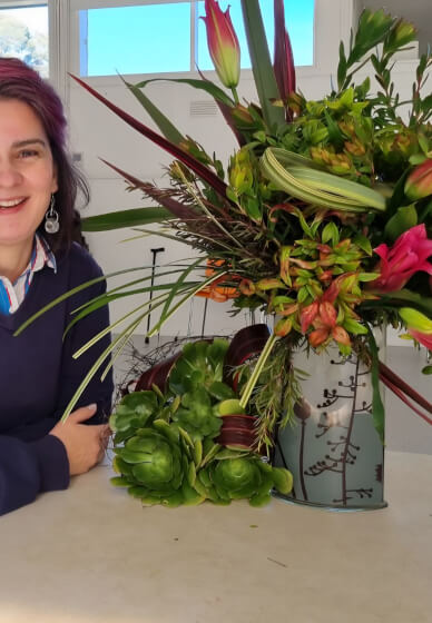 Tall Vase Arrangement Workshop