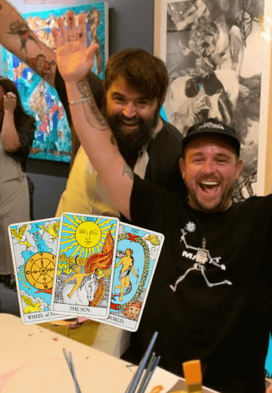 Tarot Card Paint and Sip Class with Tarot Card Reader