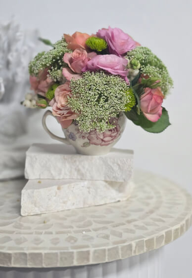 Teacup Posies with Mum and Morning Tea