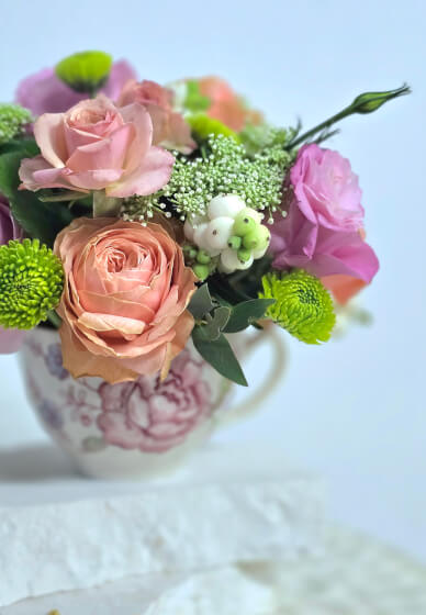 Teacup Posies with Mum and Morning Tea