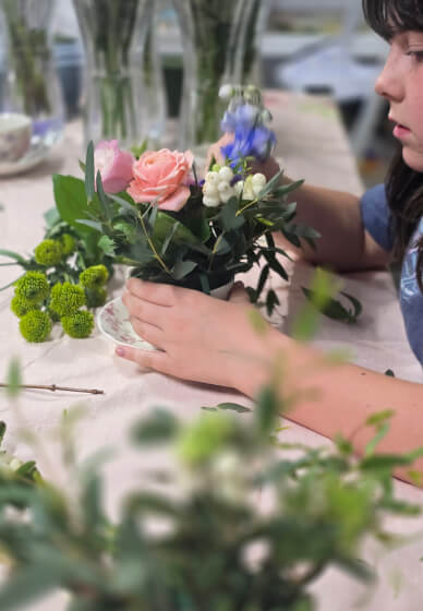 Teacup Posies with Mum and Morning Tea