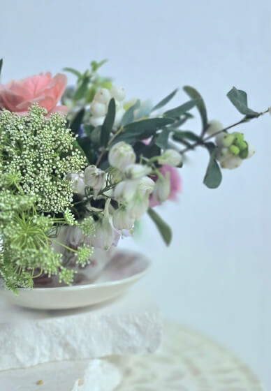 Teacup Posies with Mum and Morning Tea