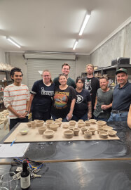 Team Building Wheel Throwing Class 2 Hours