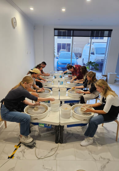 Team Building Wheel Throwing Class 2 Hours