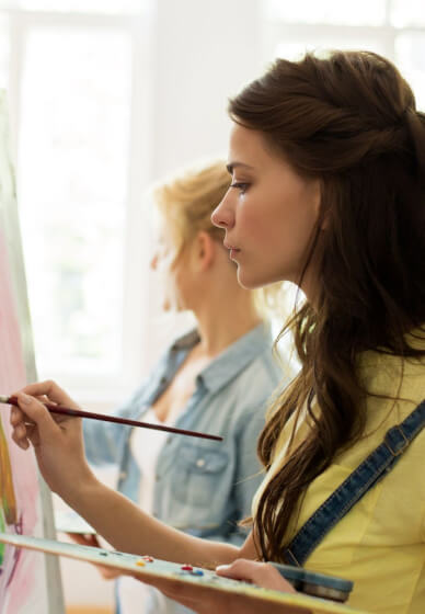 Teens and Tweens Christmas Glow in the Dark Painting