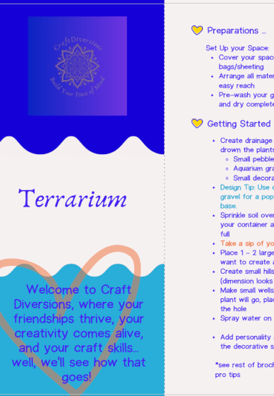 Terrarium Craft Kit | DIY Craft Kit | Gifts | ClassBento