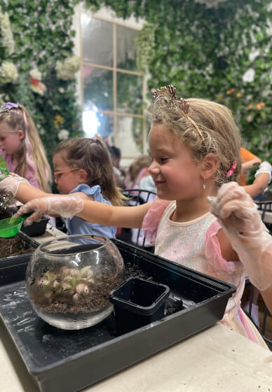 Terrarium Experience for Birthday Parties