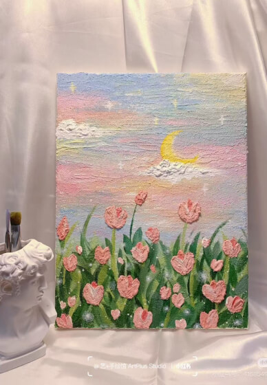 Textured Acrylic Painting Class