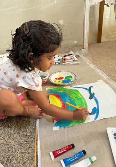 Textured Acrylic Painting Workshop (At Your Home)