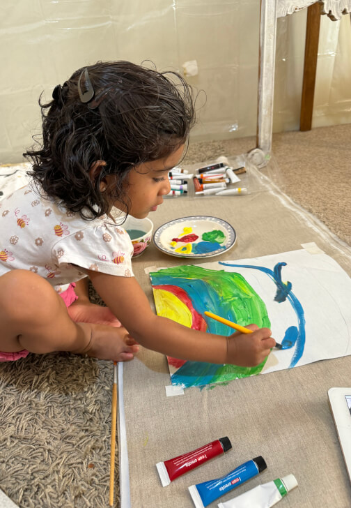 Textured Acrylic Painting Workshop (At Your Home)