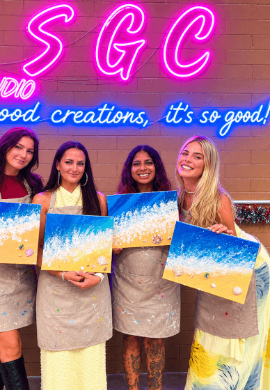 Textured Art Paint and Sip Class