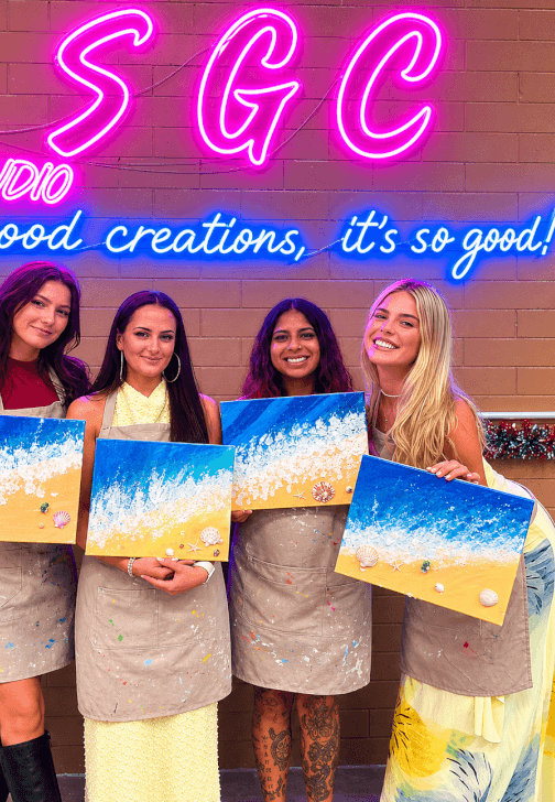 Textured Art Paint and Sip Class