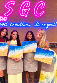 Textured Art Paint and Sip Class