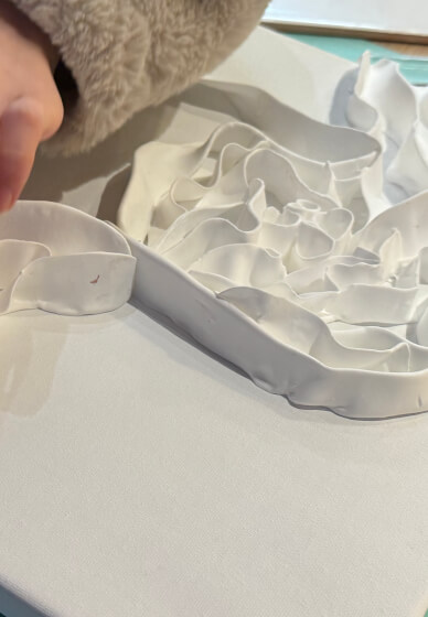 Textured Clay Canvas Art Workshop