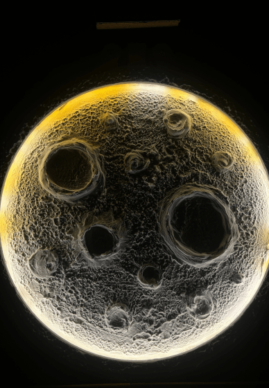 Textured Moon Lamp Painting Workshop for Beginners