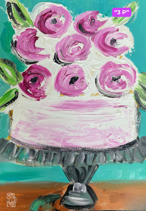 Textured Paint and Sip Class