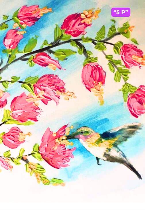 Textured Paint and Sip Class