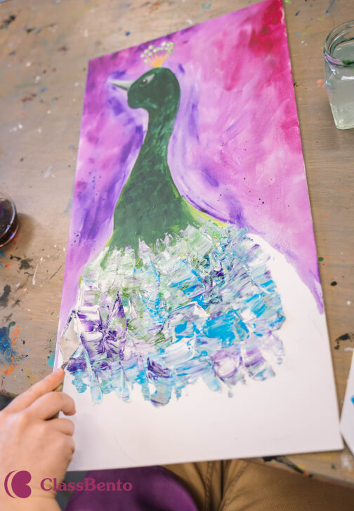 Textured Paint and Sip Class