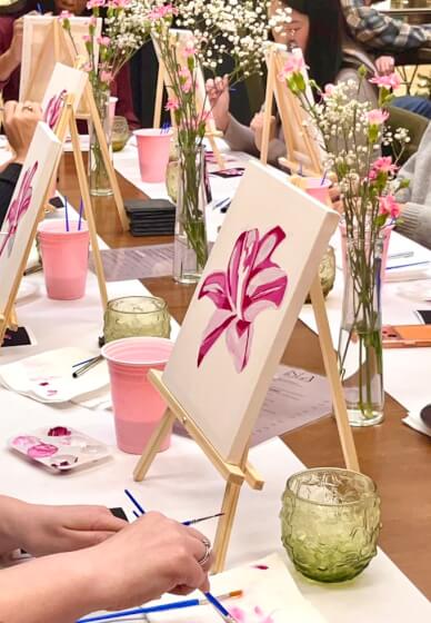 Textured Paint and Sip Workshop