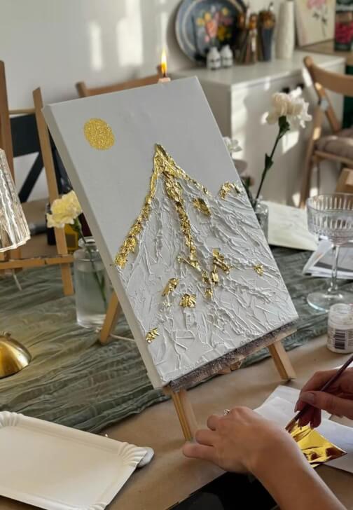 Textured Paint and Sip Workshop