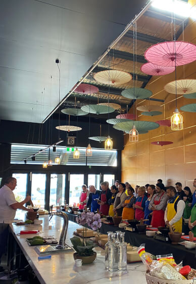 Thai Cooking Master Class: Green Curry Prawns and Thai Roti