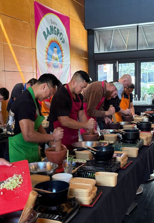 Thai Cooking Master Class: Green Curry Prawns and Thai Roti