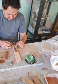 The Nerikomi Ikebana Vessel: Clay Handbuilding Class
