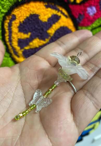 Tiny Beaded Flower Bouquet Workshop