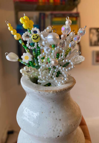 Tiny Beaded Flower Bouquet Workshop