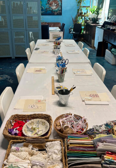 Tiny Textile Landscapes Workshop: The Art of Slow Stitching