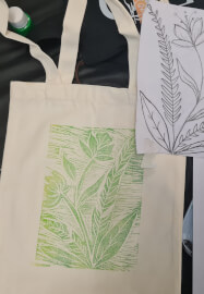 Tote Bag Block Printing Workshop for Beginners