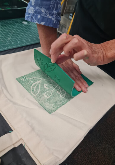 Tote Bag Block Printing Workshop for Beginners