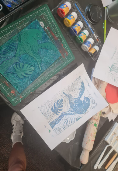 Tote Bag Block Printing Workshop for Beginners